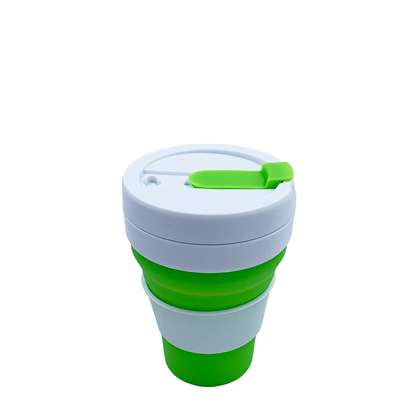 Portable Silicone Collapsible Travel Cup/Coffee Mug BPA Free Food-Grade Silicone Folding Camping Drinking Cup