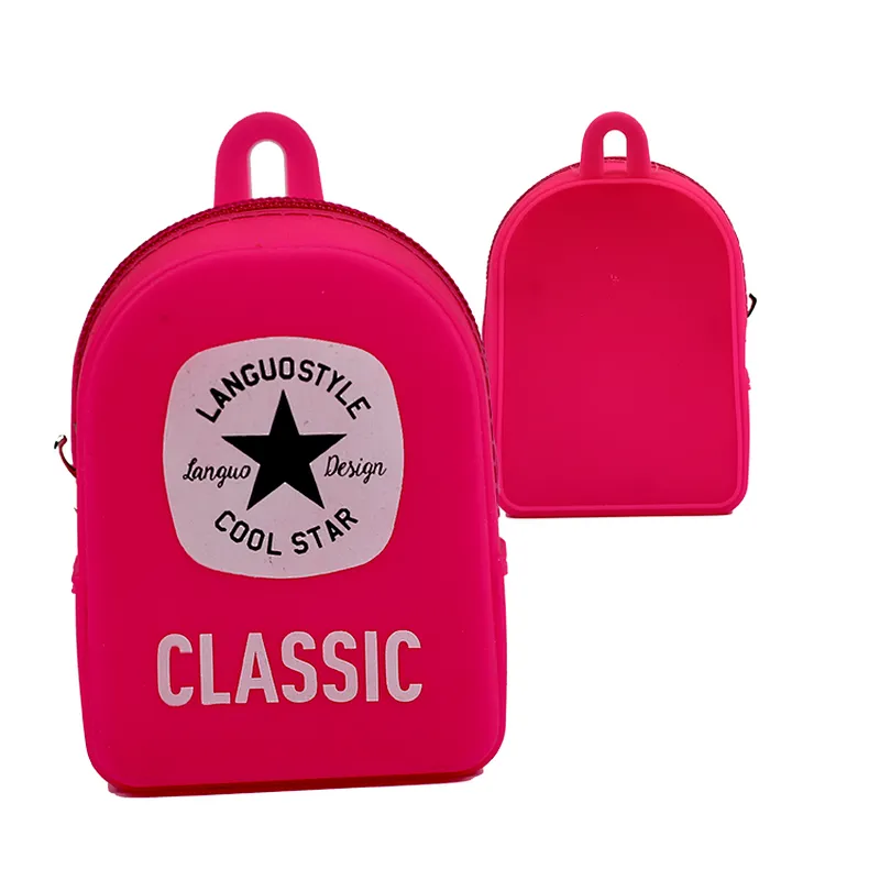 New Fashion Silicone Bag Coin Pouch Backpack Style Coin Purse for Sale