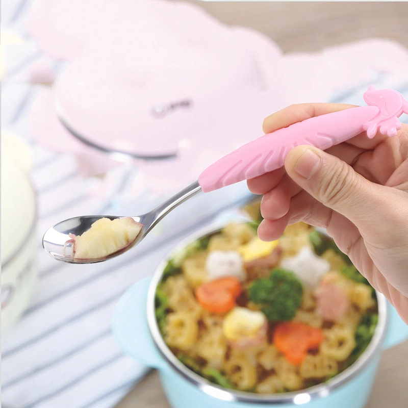 Kids Love Dolphin Designs Flatware  Easy Grip Fork And Spoon Utensil Set Contoured Handles And Textured Grips
