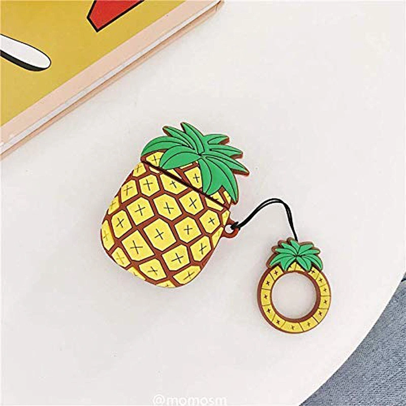 Pineapple Silicone Earbud Case  Cute Case Cover for Airpods