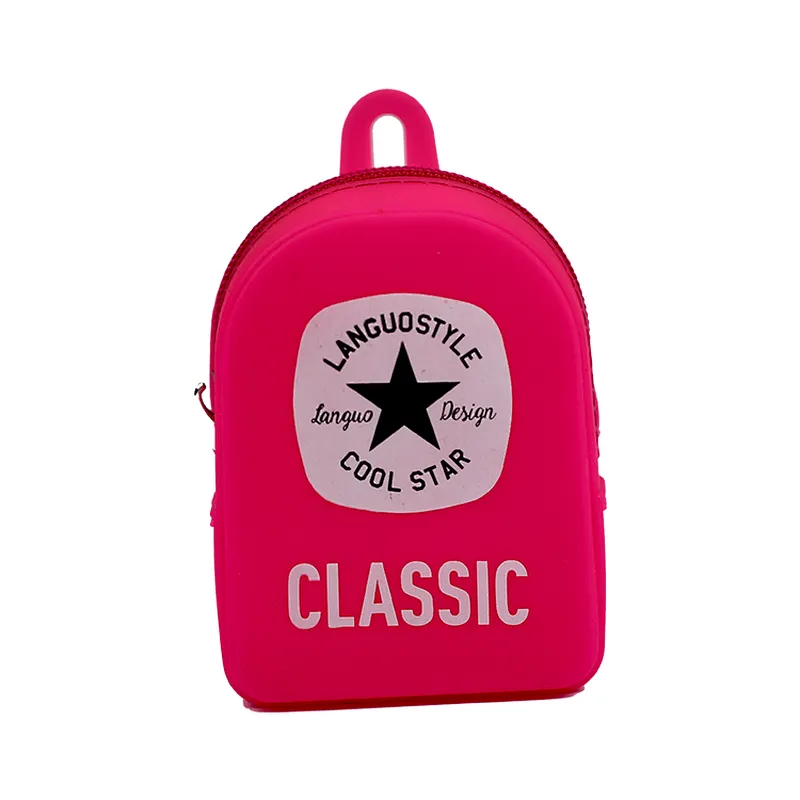 New Fashion Silicone Bag Coin Pouch Backpack Style Coin Purse for Sale