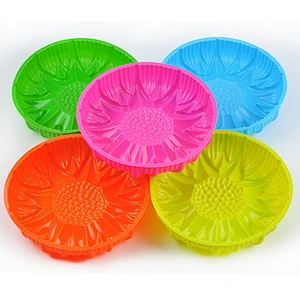 2020 New High Quality Baking Trays Cake Molds Silicone and Sunflower Forms Silicone Cake Pan Non-Stick Tray LFGB FDA