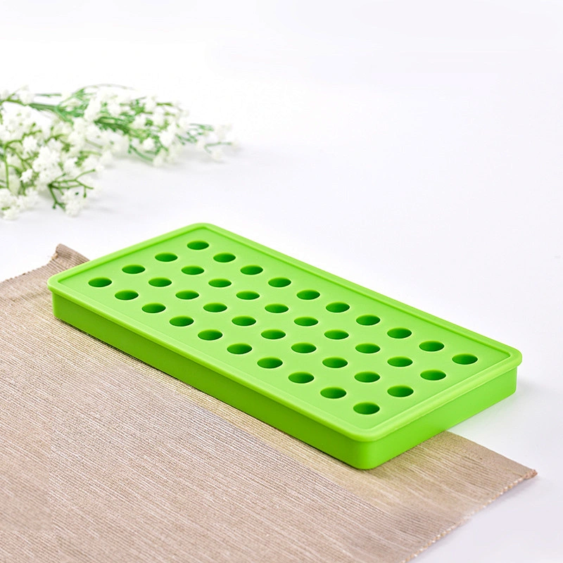 40 Holes Ball Sharped Ice Mold Silicone Logo Silicone Ice Cubes Ball Shape Ice Tray for Whisky