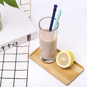 FDA approved silicone straws long flexible drinking kids with cheapest price