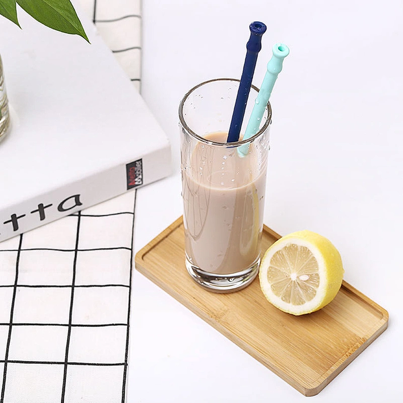 FDA approved silicone straws long flexible drinking kids with cheapest price