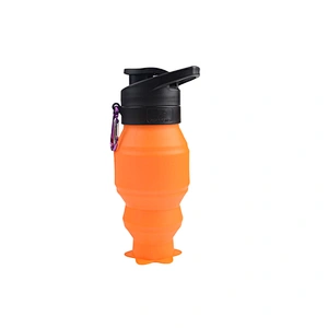 Foldable Leak Proof  Travel Sports Outdoors Easy To Clean and Store Portable Flask FDA Approved  BPA Free Non Toxic