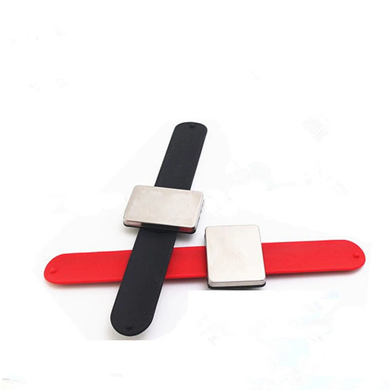 Slap on magnet bobby pin silicon wristband