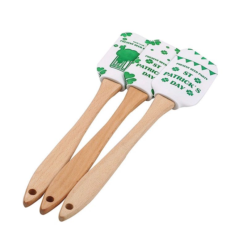 Christmas BPA FREE FDA  Silicone Scraper  Decorating Cake Tools Spatula