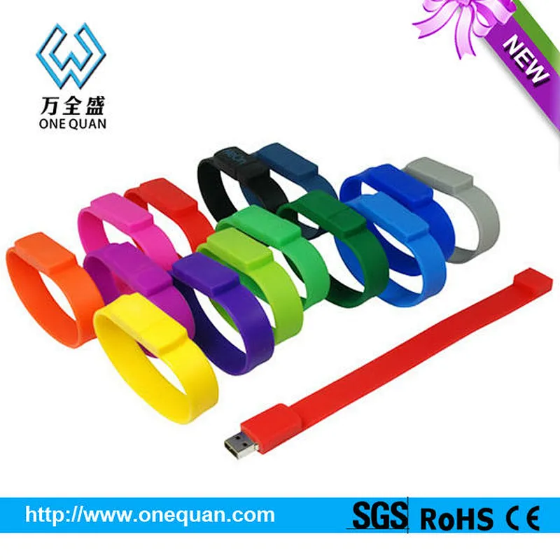 1gb 2gb 4gb 8gb 16gb wristband oem usb flash drive bracelet