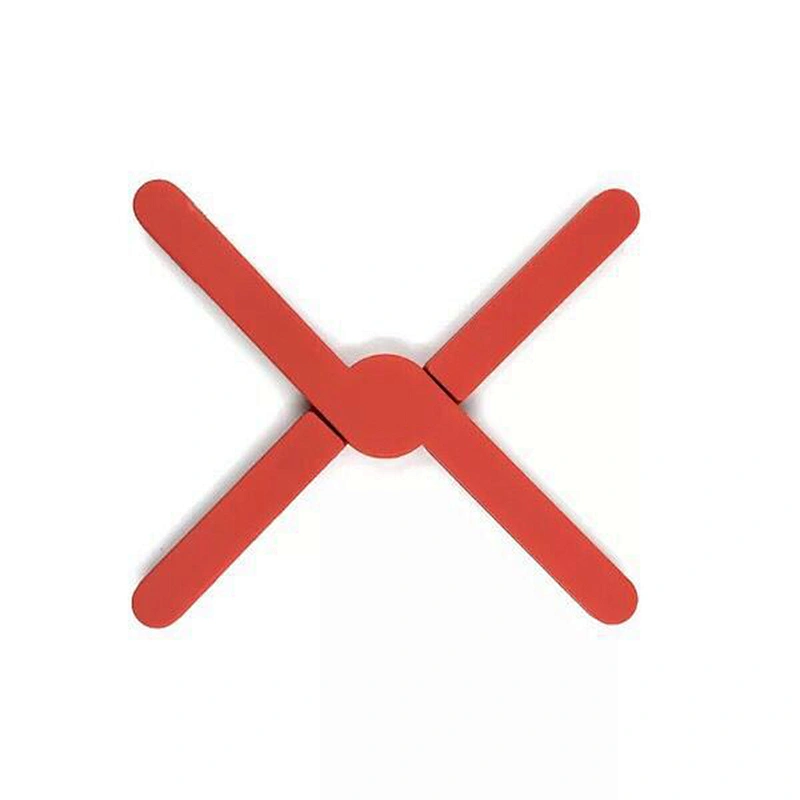 2020 New Creative Cross Silicone Pot Mat Folding Silicone Insulation Mat