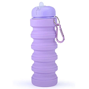 Rollable collapsible hot sport water bottle for kids
