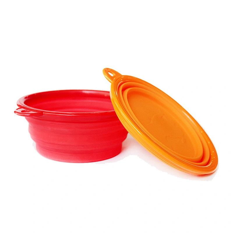 Silicone pet dispos slow clear food bowl dog pet food bowl for pet