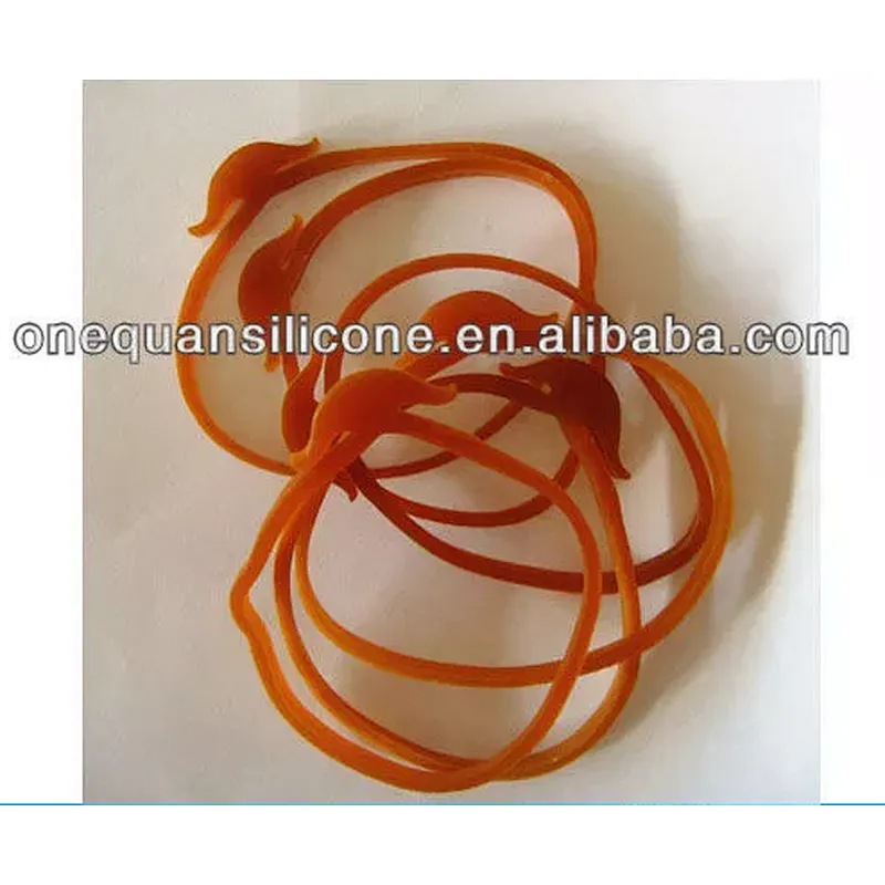 cheap durable anchor shape brown rubber band