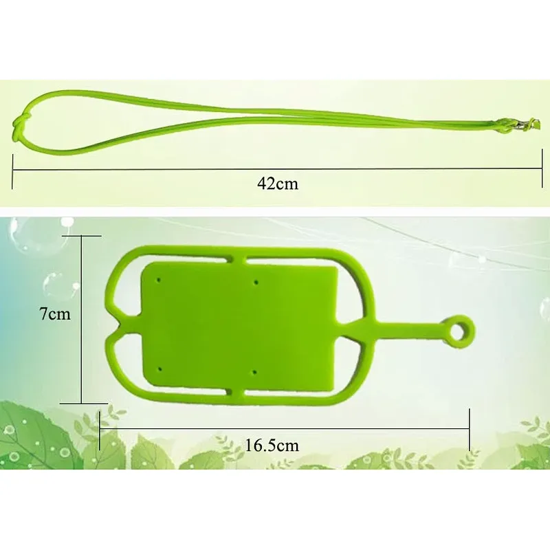 Wholesale Silicone Card Holder With Mobile Lanyard/mobile Lanyard/silicone Phone Lanyard