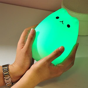 Silicone soft baby light night indoor led night light for kids