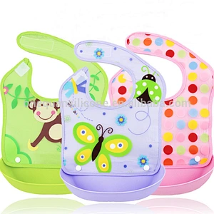 Wholesale Baby Bib Waterproof Silicone Girl Boy Waterproof Bib
