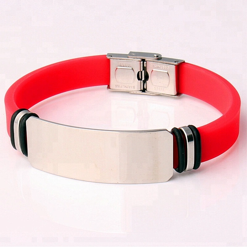 Soft Silicone Rubber Strap Watchband Replacement Stainless Steel Fold Over Clasp Sport Divers