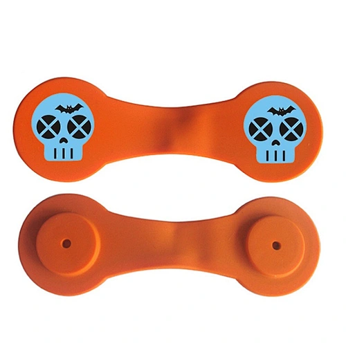 customized silicone magnetic round binder clip/round paper clips