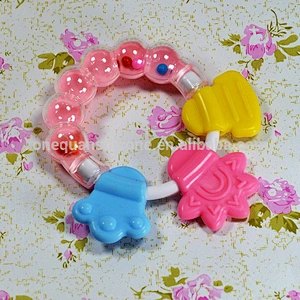 Hot Sale! 1Pcs Rattle Rings Teethers Silicone Baby Teether Massager Infant Training Tooth Cute Toddler Bell Toys Mordedor De Sil