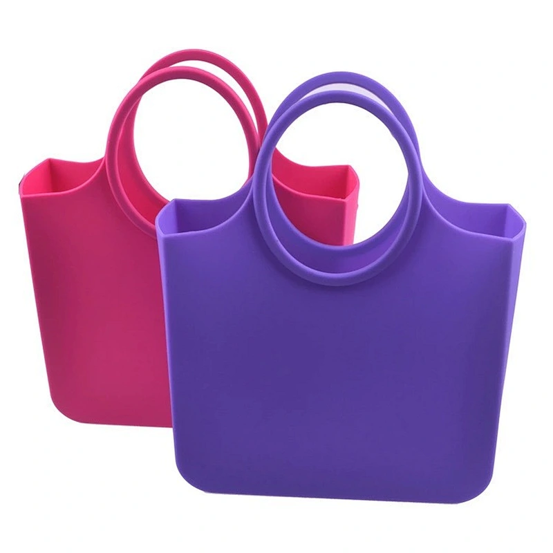 China factory wholesale jelly candy color bags woman silicone women's bag