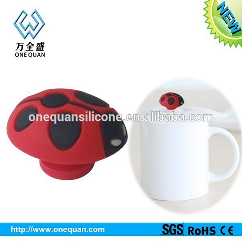 professional factory silicone cup cover, plastic cup with cover