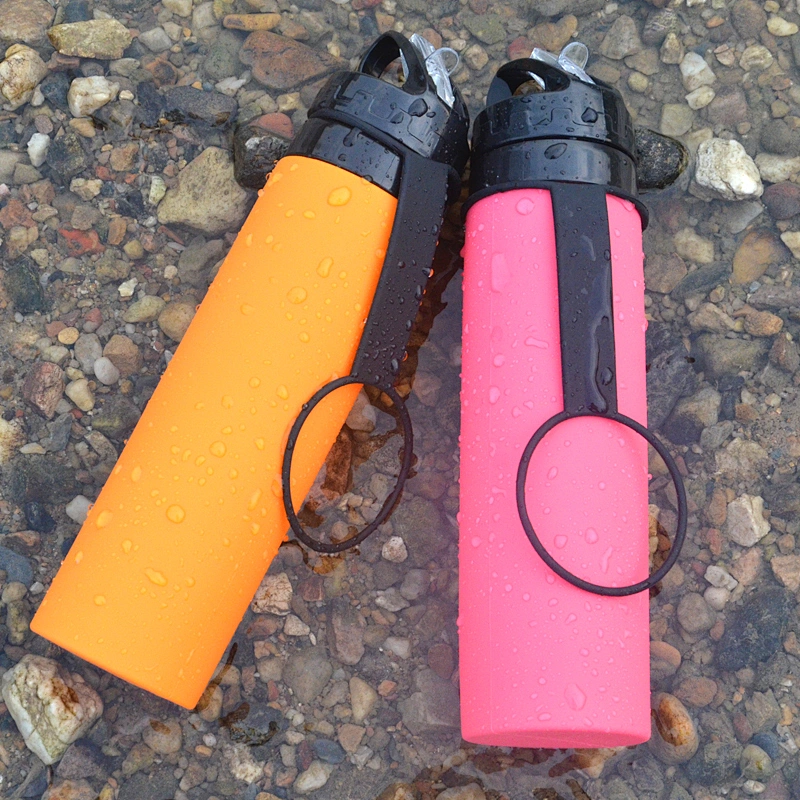 600ml Foldable Silicone Outdoor Sport Water Bottle