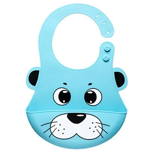 Food Grade Silicone Baby Waterproof Bibs Accept Custom Baby Bibs