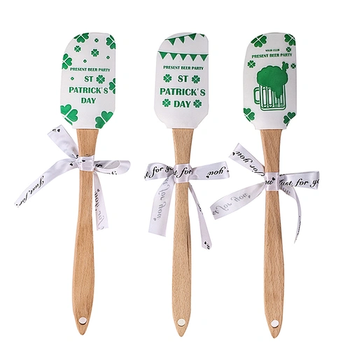 Christmas BPA FREE FDA  Silicone Scraper  Decorating Cake Tools Spatula