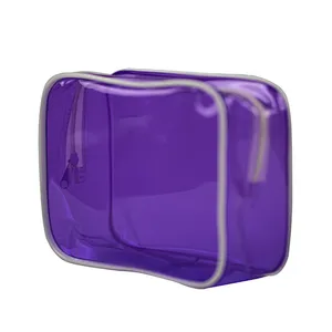 2020 Hot sale fashion transparent PVC square storage bag