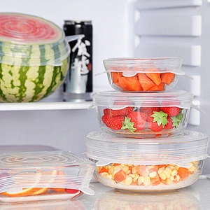 The newest jumbo roll food cling wrap silicone film grade covers containers with factory price