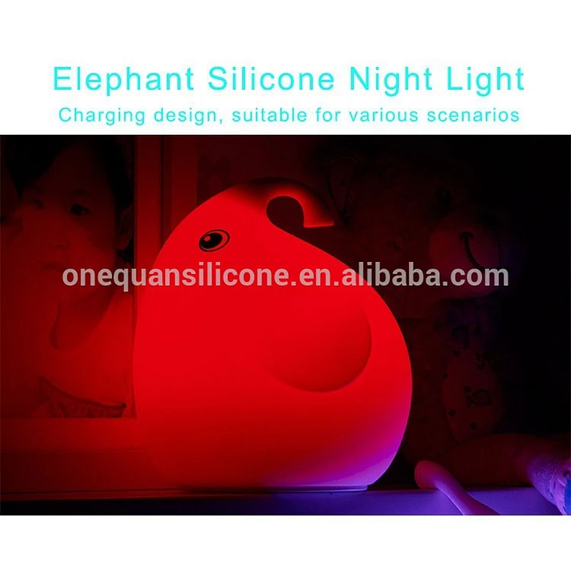 cute light toys,OEM led light toys,custom elephant animal shaped night light toys