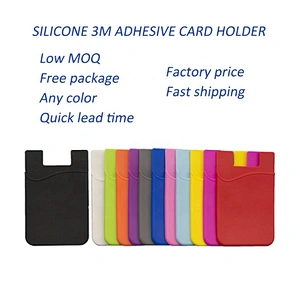 high quality 3m sticker smart wallet mobile card holder cell phone accessory