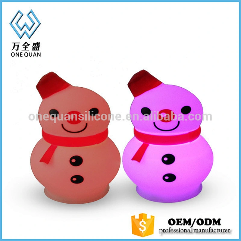 Custom Cute animal shape silicone led night light for child