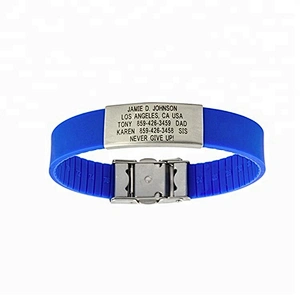 2020 New Adjustable Silicone Metal Bracelets Factory Price With High Quality