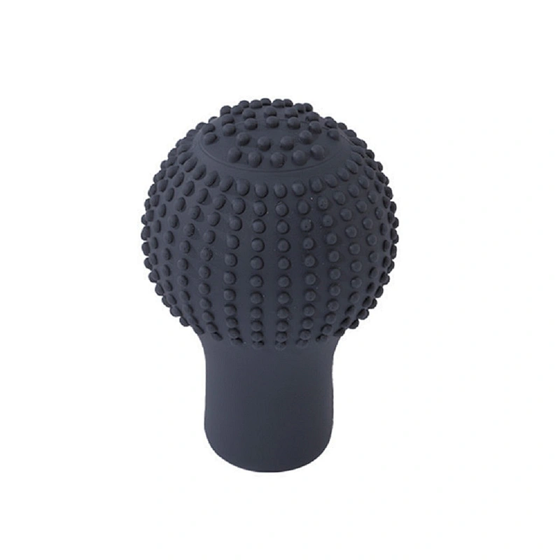 Car Vehicle Round Black Silicone Nonslip Lever universal elastic size Gear Shift Knob Cover