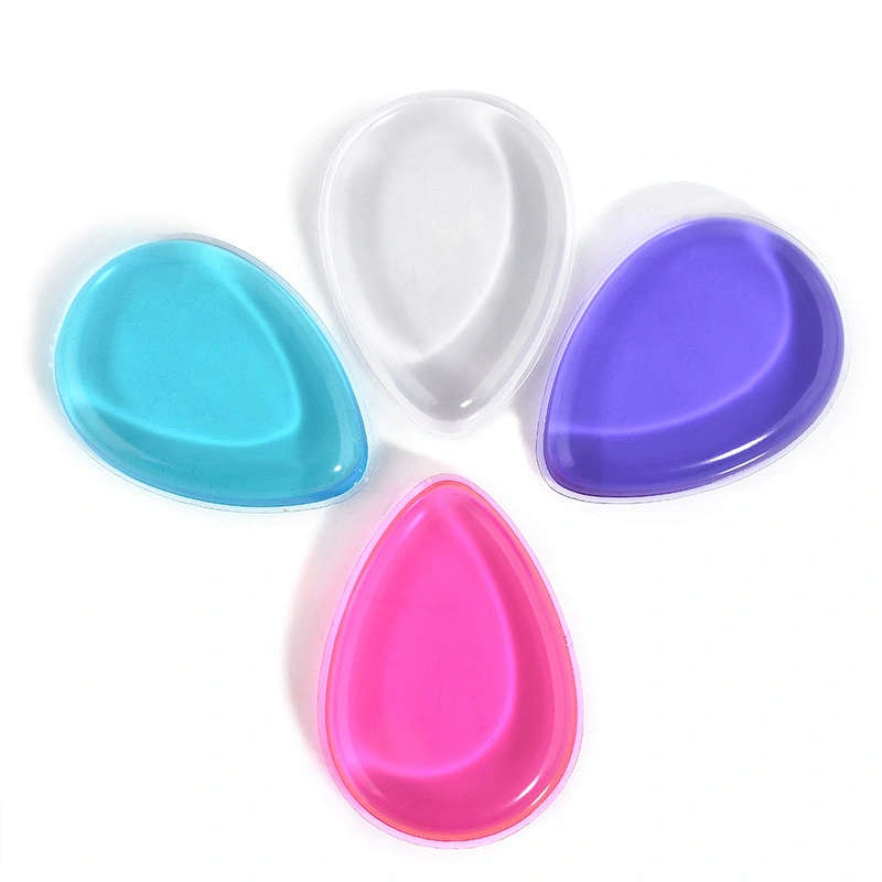 Clear Silicon Gel Puff Makeup Oval Silicone Sponge