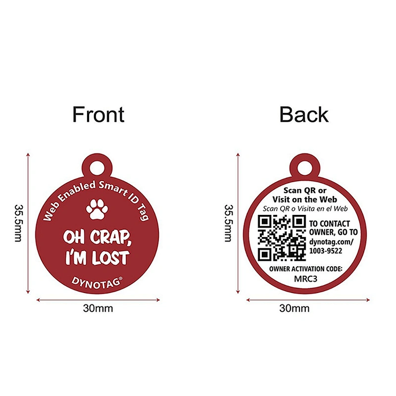 New!!!dog id tag, QR Code dog id tag,dog id tag for easy to find your dog