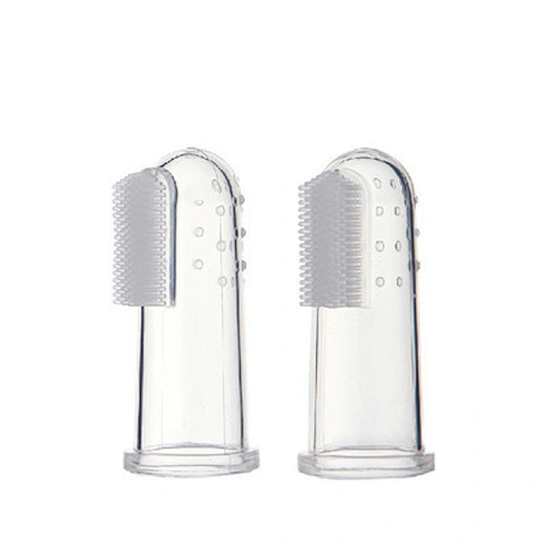Soft silicone baby training finger tooth brush