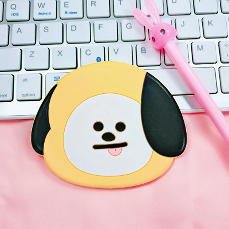 Wholesale Cartoon Silicone Mirror Mini,Makeup Cosmetic Pocket Mirror