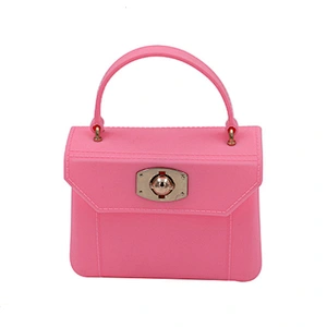 Fashion handbag silicone bag with factory price shoulder bag