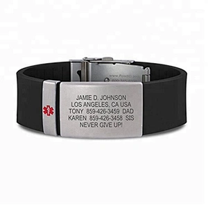2020 New Adjustable Silicone Metal Bracelets Factory Price With High Quality