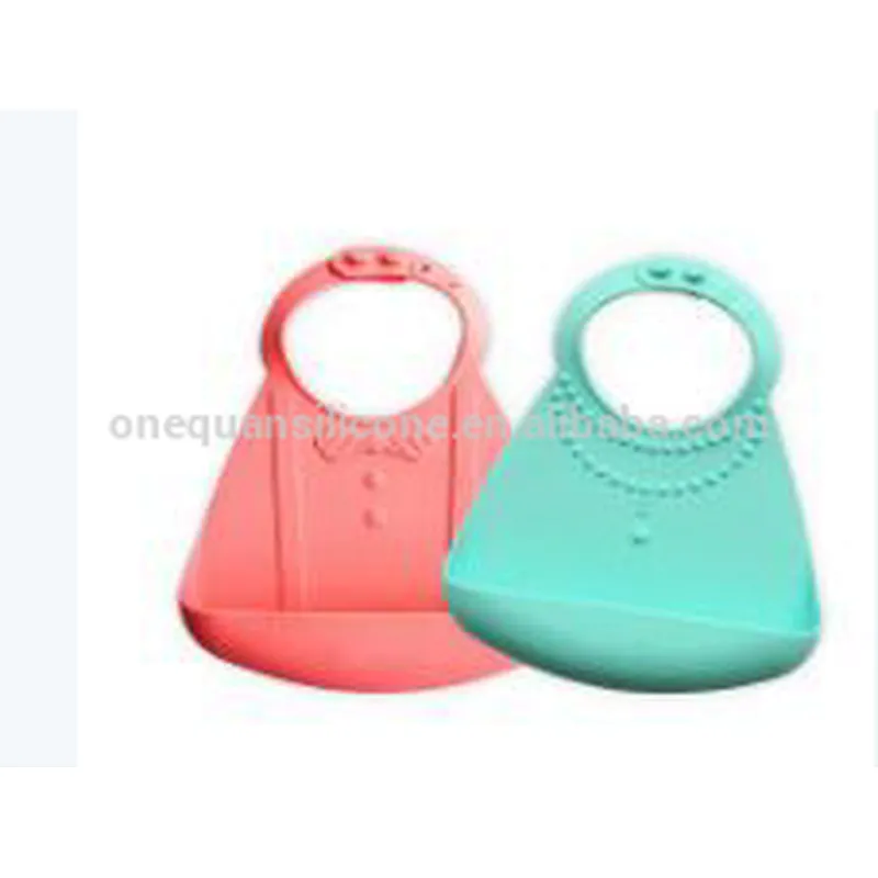 High Quality 100%Food Grade Silicone Rubber Baby Bibs Waterproof