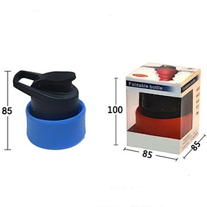 outdoor sport collapsible eco-friendly silicone water bottle