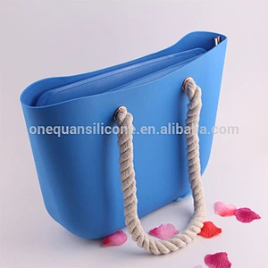 Silicone Beach Bag Rubber Durable Beach Tote Bag, Fashion Women Beach Bag