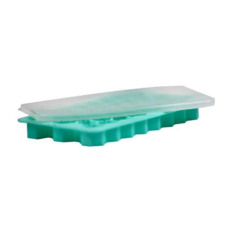 Factory Silicone Ice Cube Tray With Lid For Making Grand Square Pattern Ice