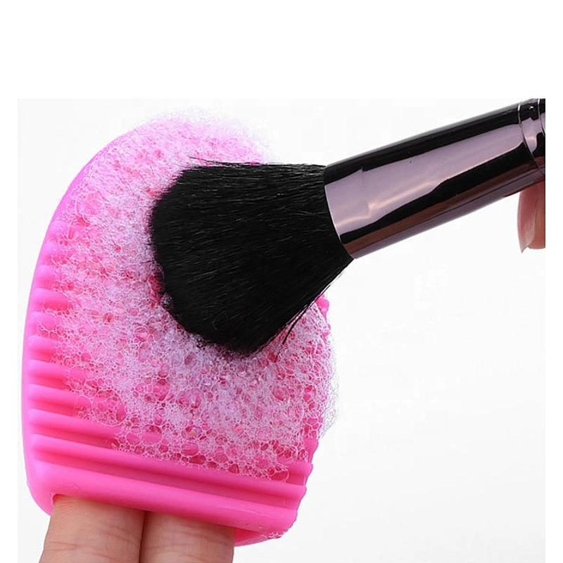 Cleaning Silicone Glove Brush Egg Makeup Brush Washing Scrubber Board Cosmetic Clean Tools
