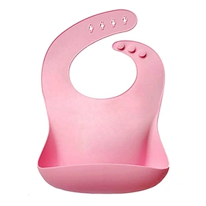 Silicone Baby Bib with Food Pocket Waterproof easy wipe