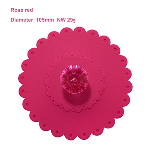 Food Grade Silicone PVC  Cup Lids Creative Diamond Mug Cover Silicone Drink Cup Lids