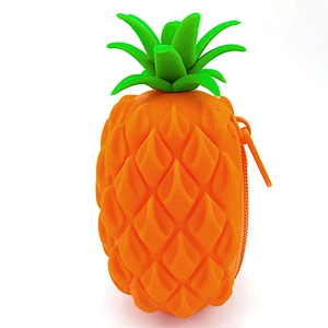 Eco friendly Pineapple Shape Cosmetic Bag Coin Makeup Bag