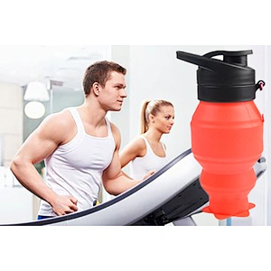 outdoor sport collapsible eco-friendly silicone water bottle